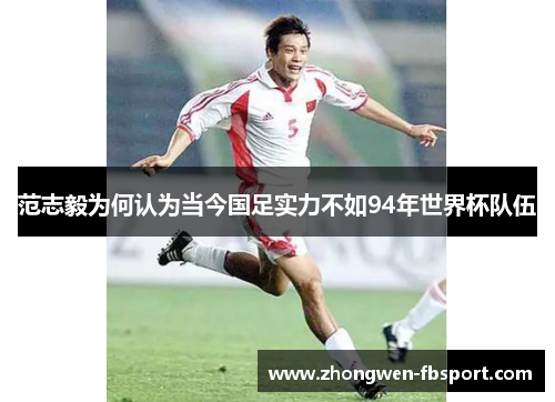 范志毅为何认为当今国足实力不如94年世界杯队伍